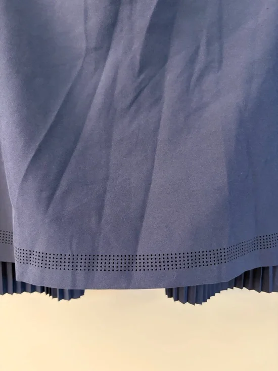 Lucky In Love Racer Rib Pleated Skirt- Navy, size XS - Picture 2 of 7